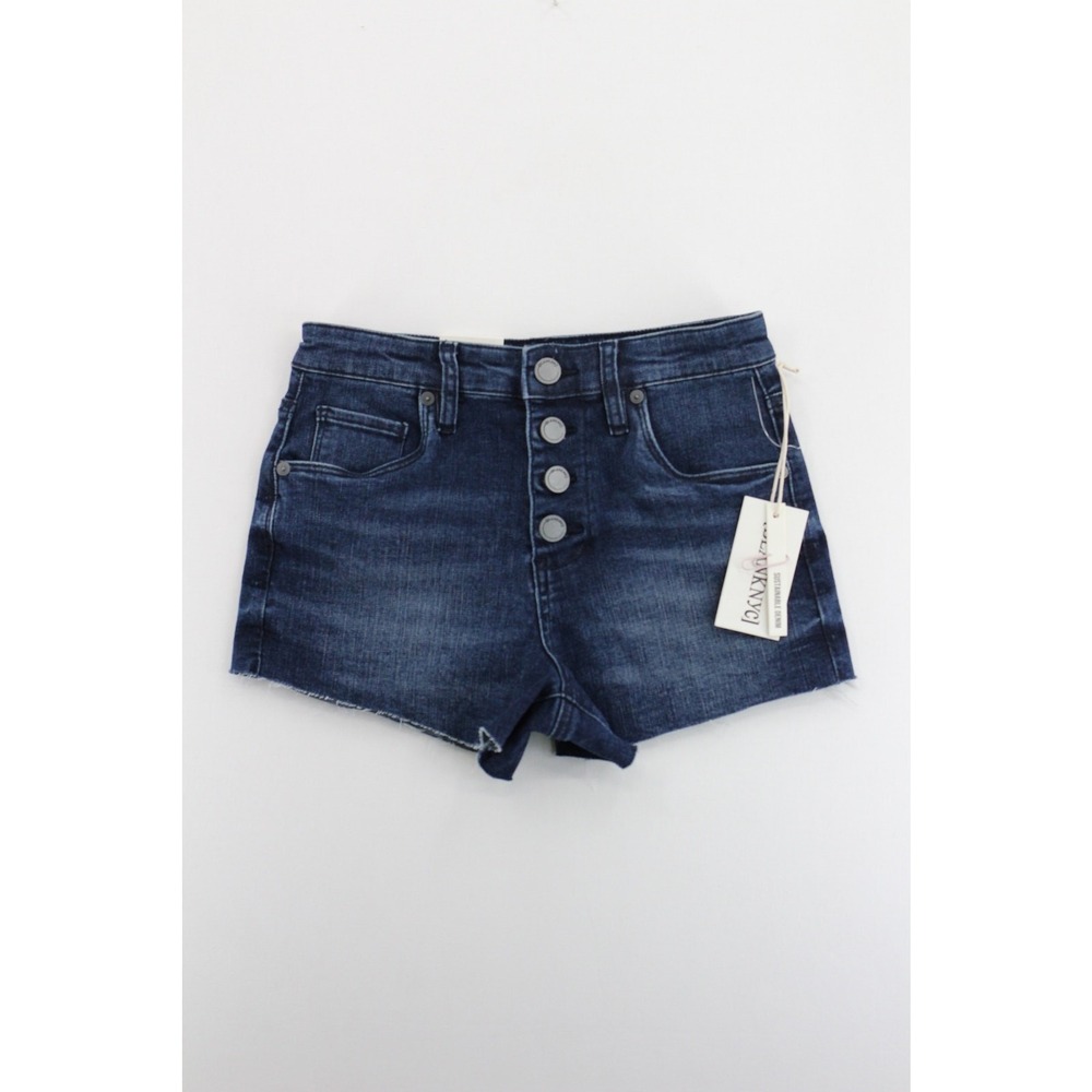 NWT‎ BLANKNYC the lenox hi rise button fly cut off shorts womens 24 normcore